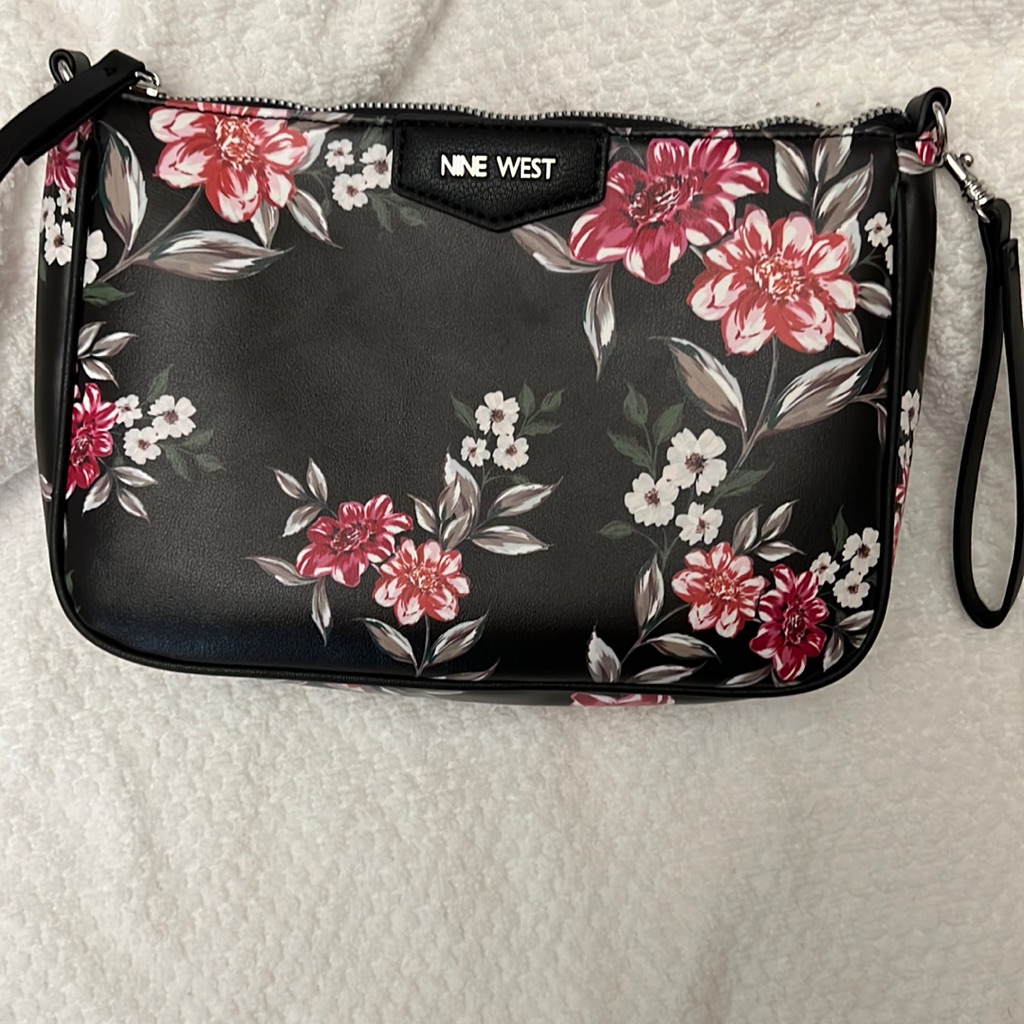 Nine West Floral Cosmetics Case Brand New